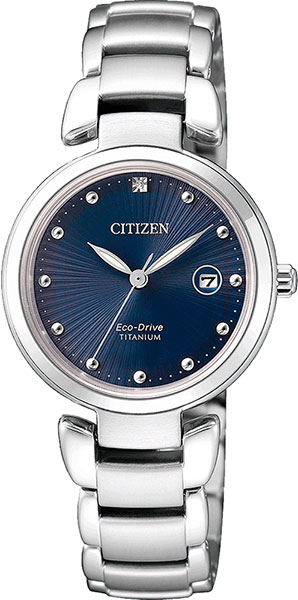 Японские титановые наручные часы Citizen EW2500-88L