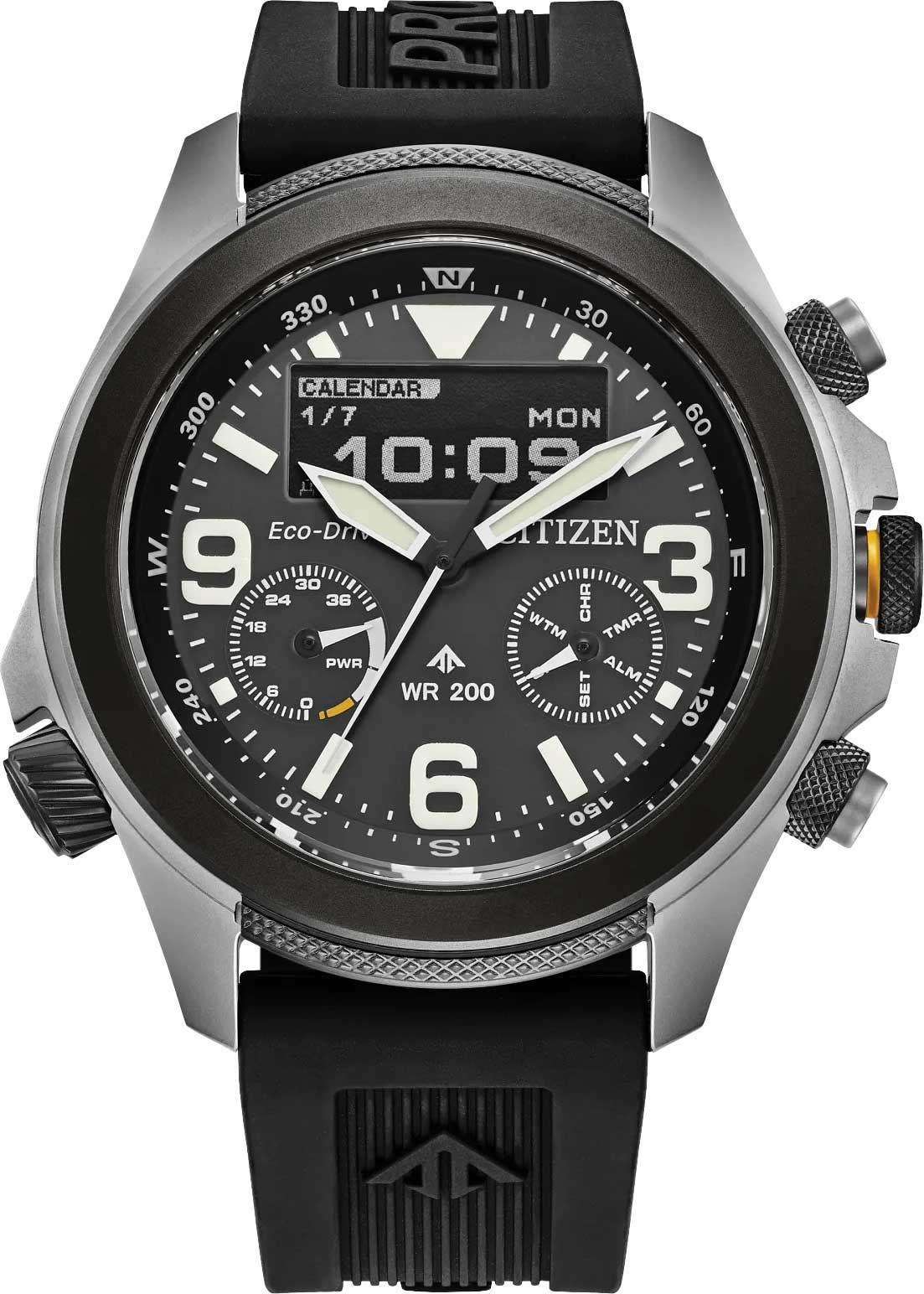 Японские наручные часы Citizen JV1007-07E-ucenka с хронографом