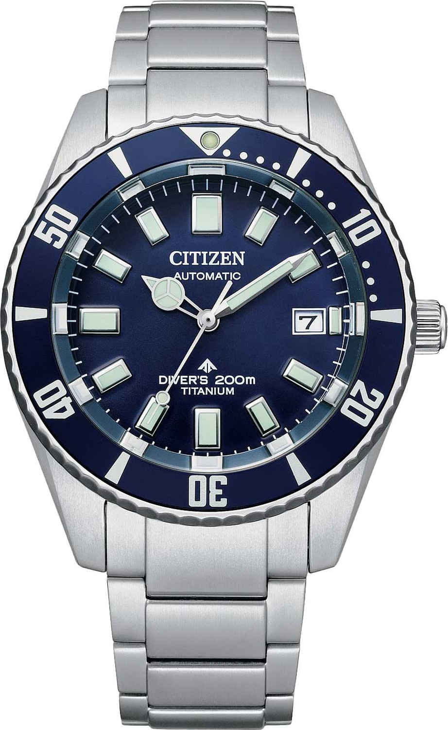 Японские механические титановые наручные часы Citizen NB6021-68L-ucenka