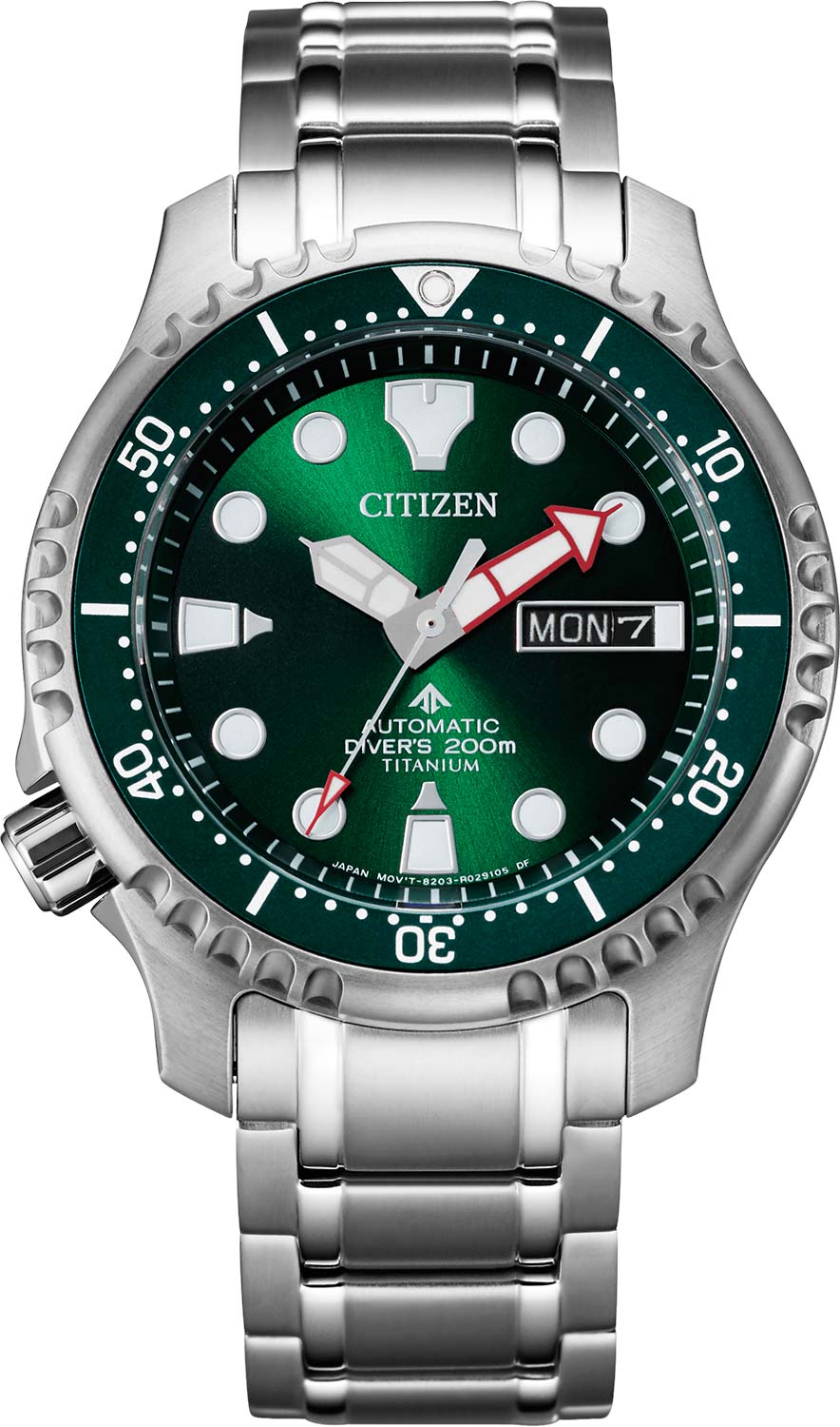 Японские механические титановые наручные часы Citizen NY0100-50X