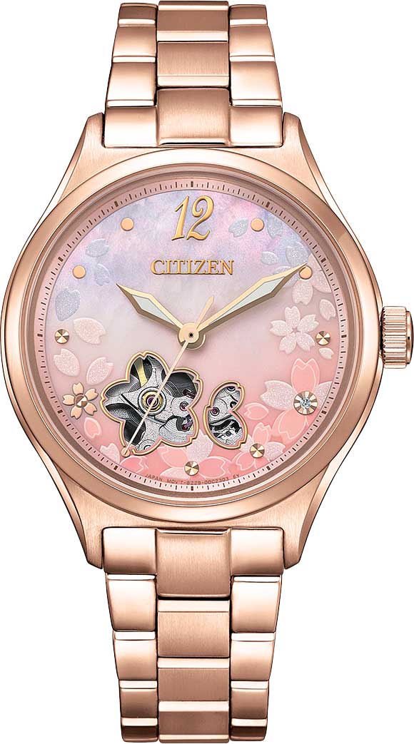 Японские механические наручные часы Citizen PC1017-88Y