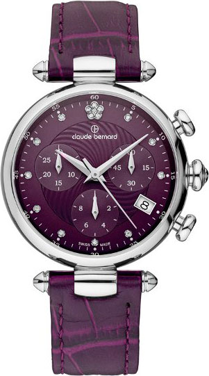 Швейцарские наручные часы Claude Bernard 10215-3VIOP2 с хронографом