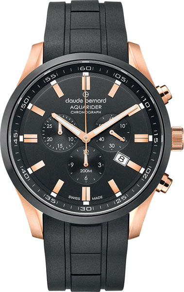 Швейцарские наручные часы Claude Bernard 10222-37RNCANIR с хронографом