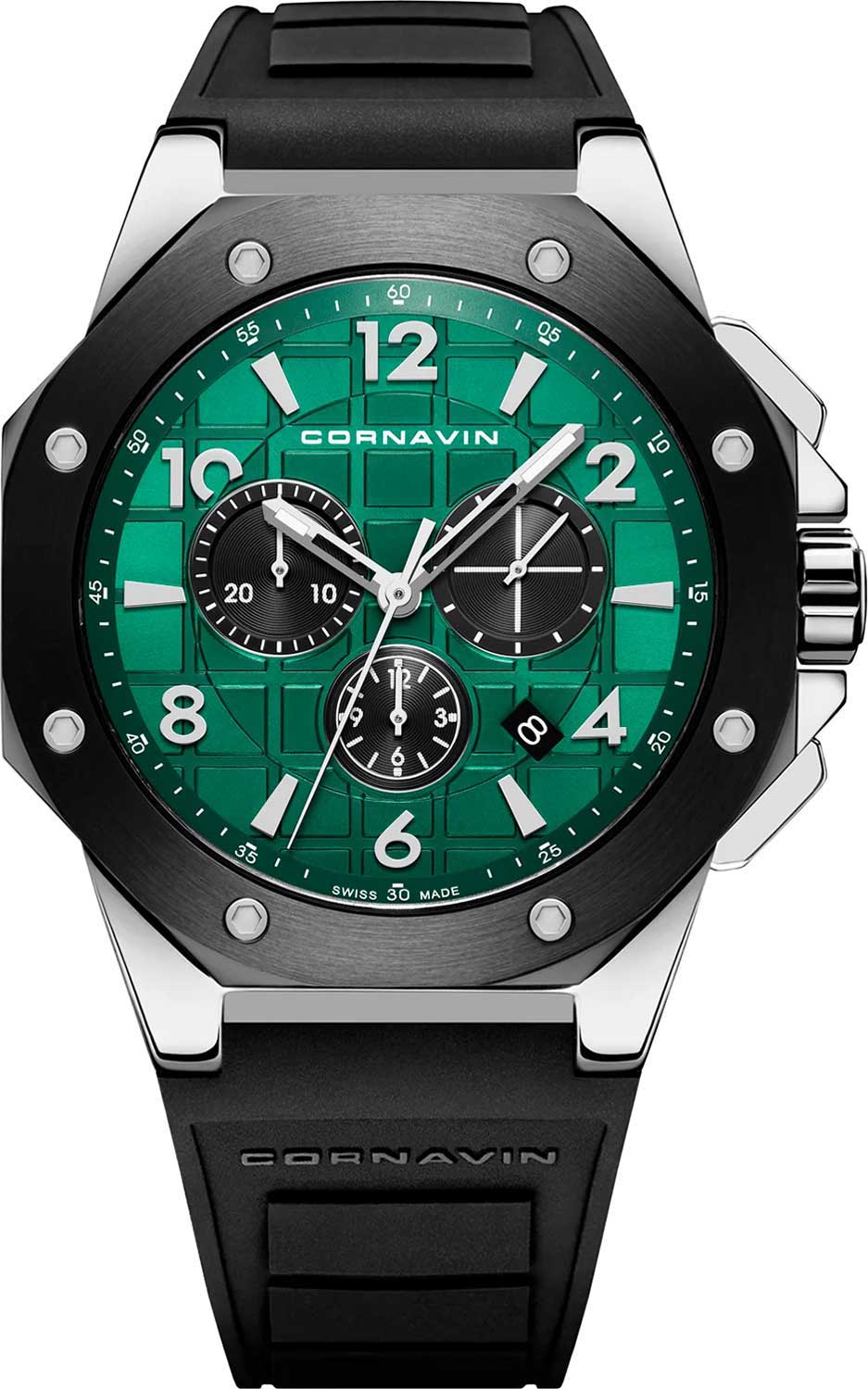 Швейцарские наручные часы Cornavin CO.2012-2011R-ucenka с хронографом