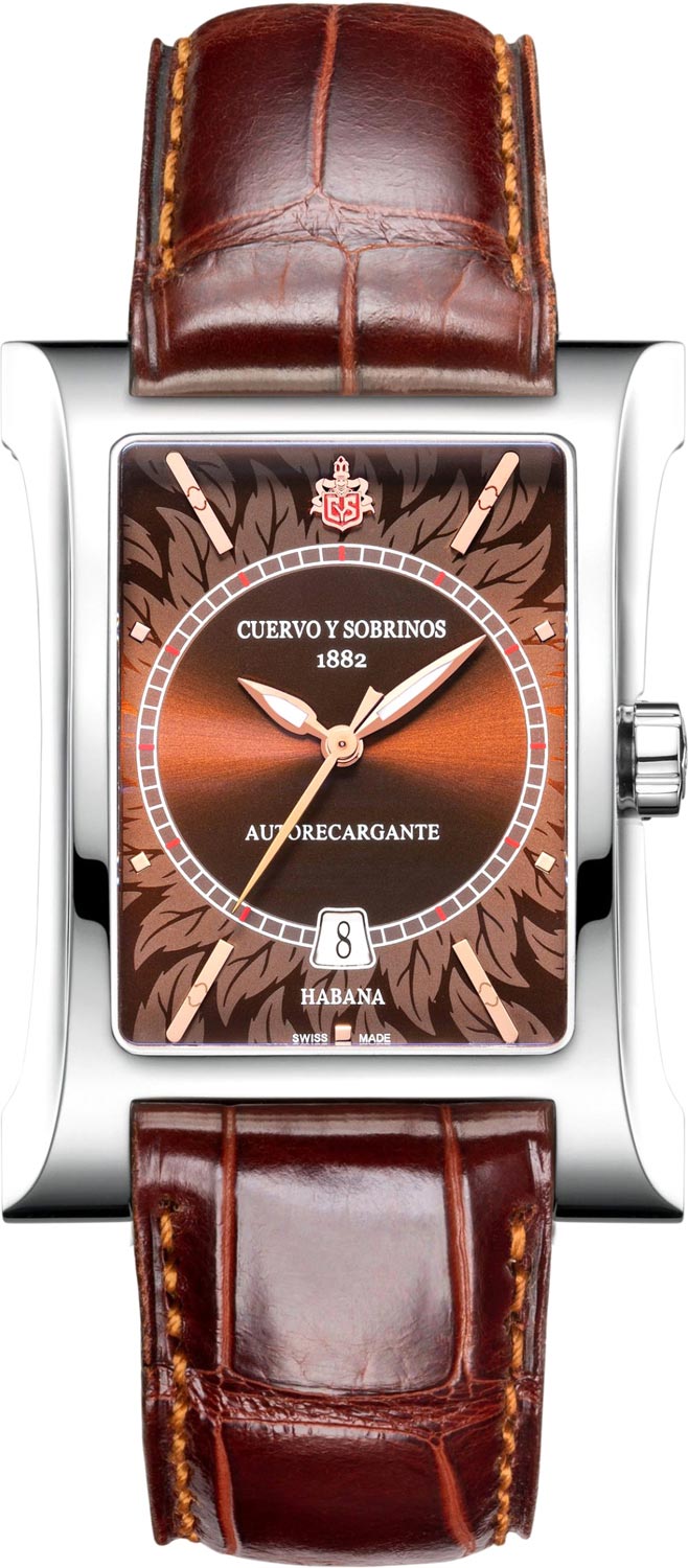 Швейцарские механические наручные часы Cuervo y Sobrinos 2414.1TC