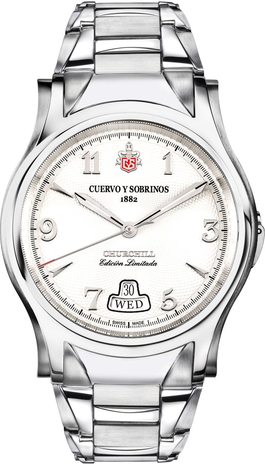Швейцарские механические титановые наручные часы Cuervo y Sobrinos 2810B.1Y