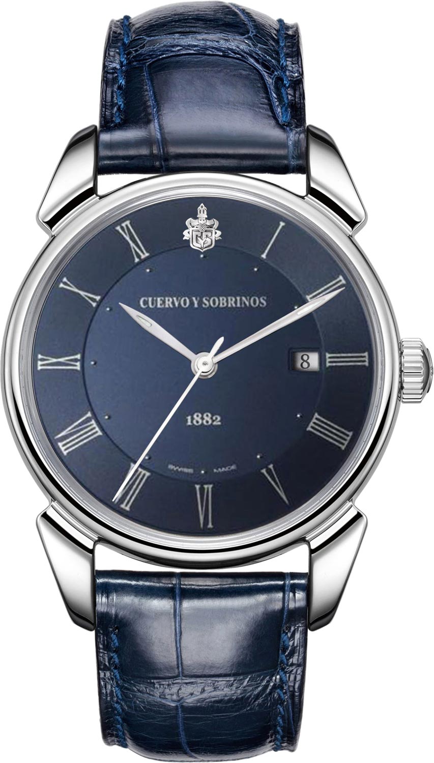 Швейцарские механические наручные часы Cuervo y Sobrinos 3195.1CS.BR