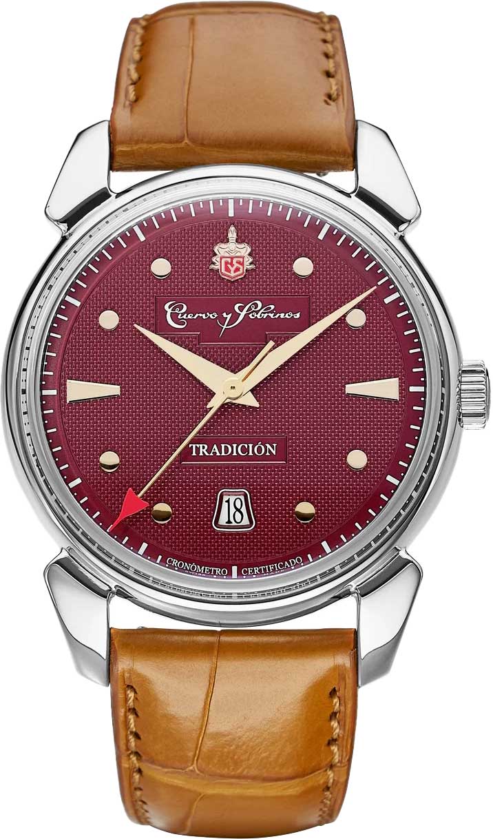 Швейцарские механические наручные часы Cuervo y Sobrinos 3195.1TBY