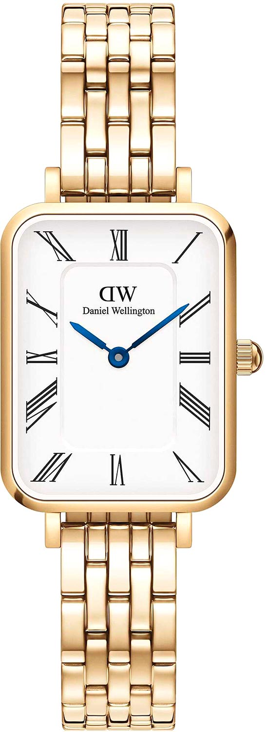   Daniel Wellington QUADRO Roman numerals 20x26 5-link G White