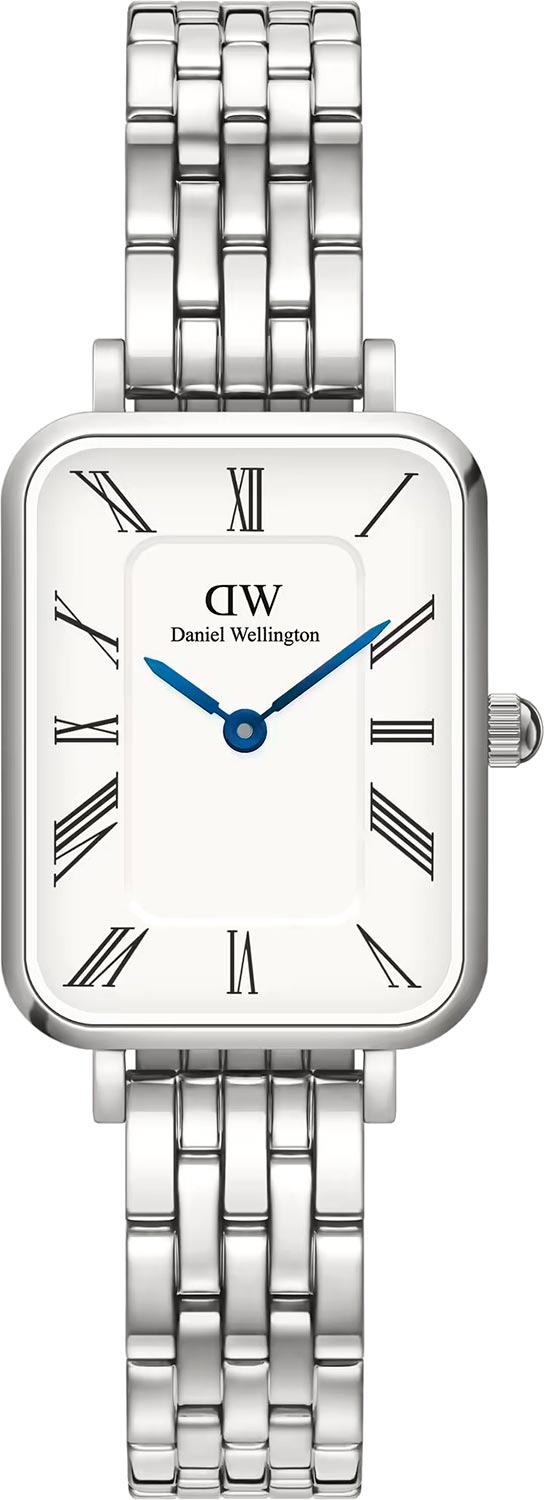   Daniel Wellington QUADRO Roman numerals 20x26 5-link S White