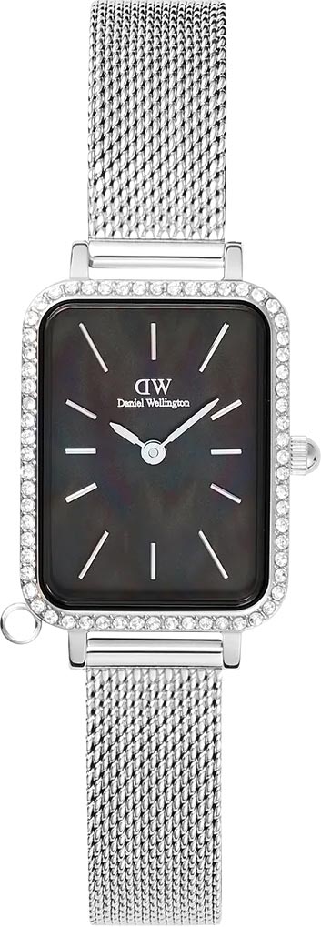   Daniel Wellington Quadro Charm Bezel 20x26 Sterling Black MOP S