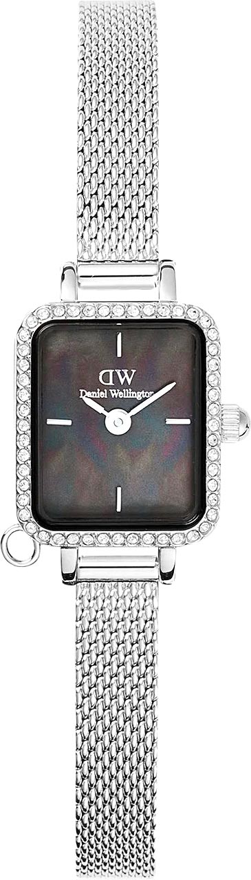   Daniel Wellington Quadro Mini Charm Bezel 15.4x18.2 Sterling Black MOP S
