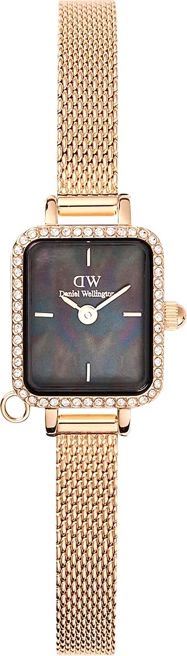   Daniel Wellington Quadro Mini Charm Bezel 15.4x18.2 Evergold Black MOP G