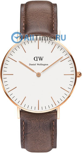 Наручные часы Daniel Wellington Classic 36 Cardiff RG White