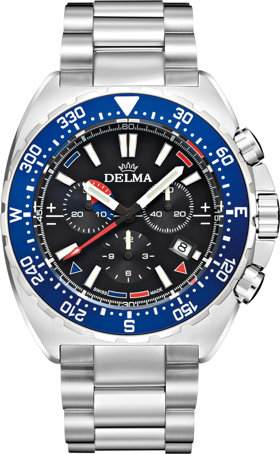 Швейцарские наручные часы Delma 41701.678.6.848 с хронографом