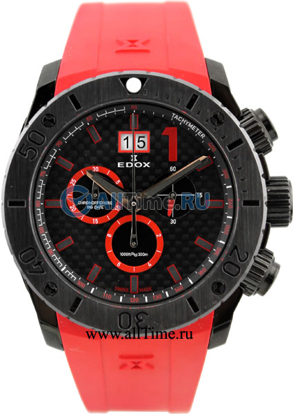 Швейцарские наручные часы Edox 10020-37NNRO2 с хронографом