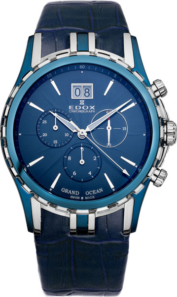 Швейцарские наручные часы Edox 10023-357BBUIN с хронографом