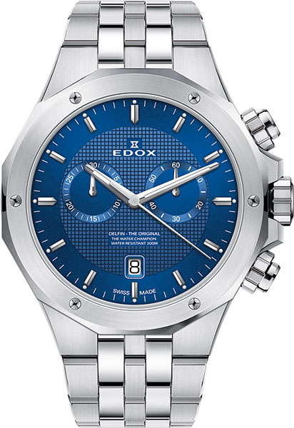 Швейцарские наручные часы Edox 10110-3MBUIN с хронографом