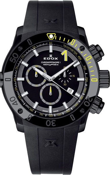 Швейцарские наручные часы Edox 10221-37NNINJ с хронографом