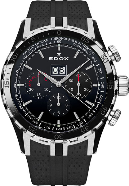 Швейцарские механические наручные часы Edox 45004-357NNIN с хронографом