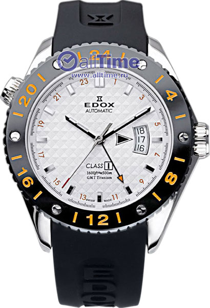 Швейцарские механические титановые наручные часы Edox 93002-TINAIN