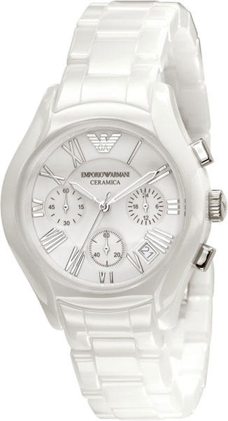 Керамические наручные часы Emporio Armani AR1404 с хронографом