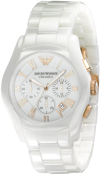 Керамические наручные часы Emporio Armani AR1416 с хронографом
