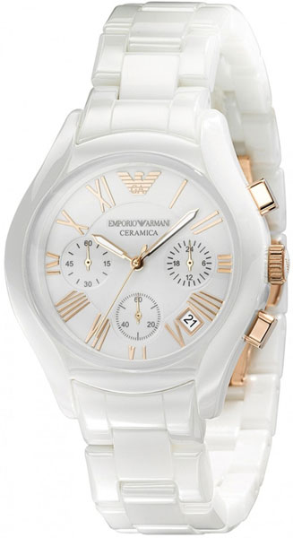 Керамические наручные часы Emporio Armani AR1417 с хронографом