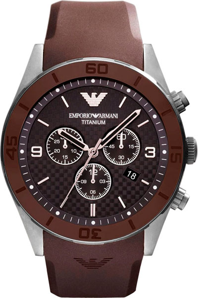Титановые наручные часы Emporio Armani AR9501 с хронографом