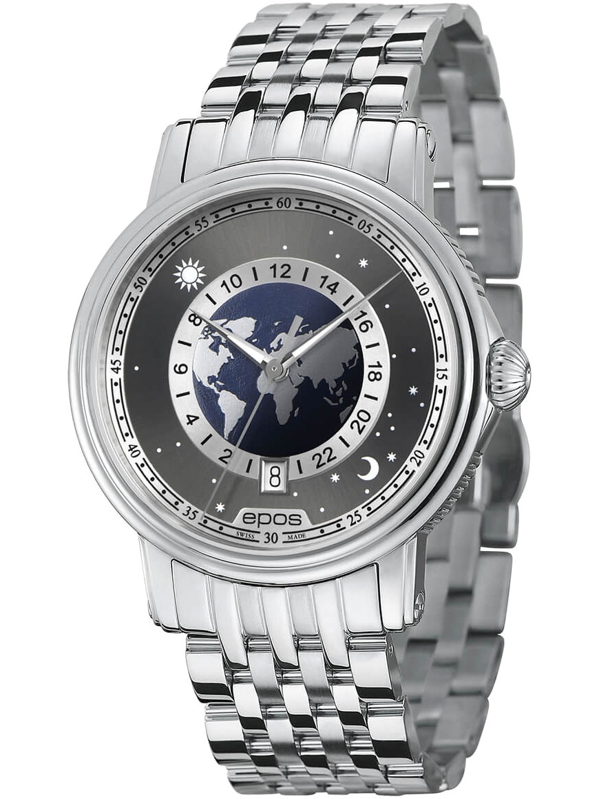 Швейцарские механические наручные часы Epos 3390.302.20.54.30