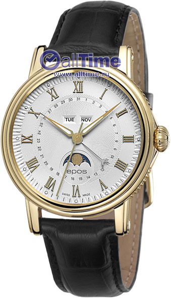Швейцарские механические наручные часы Epos 3391.832.22.20.25