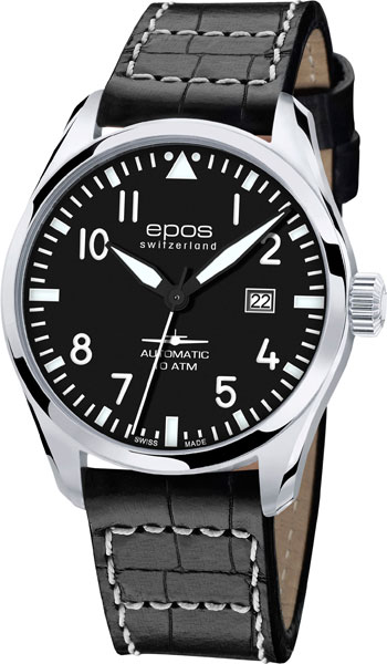 Швейцарские механические наручные часы Epos 3401.132.20.35.24