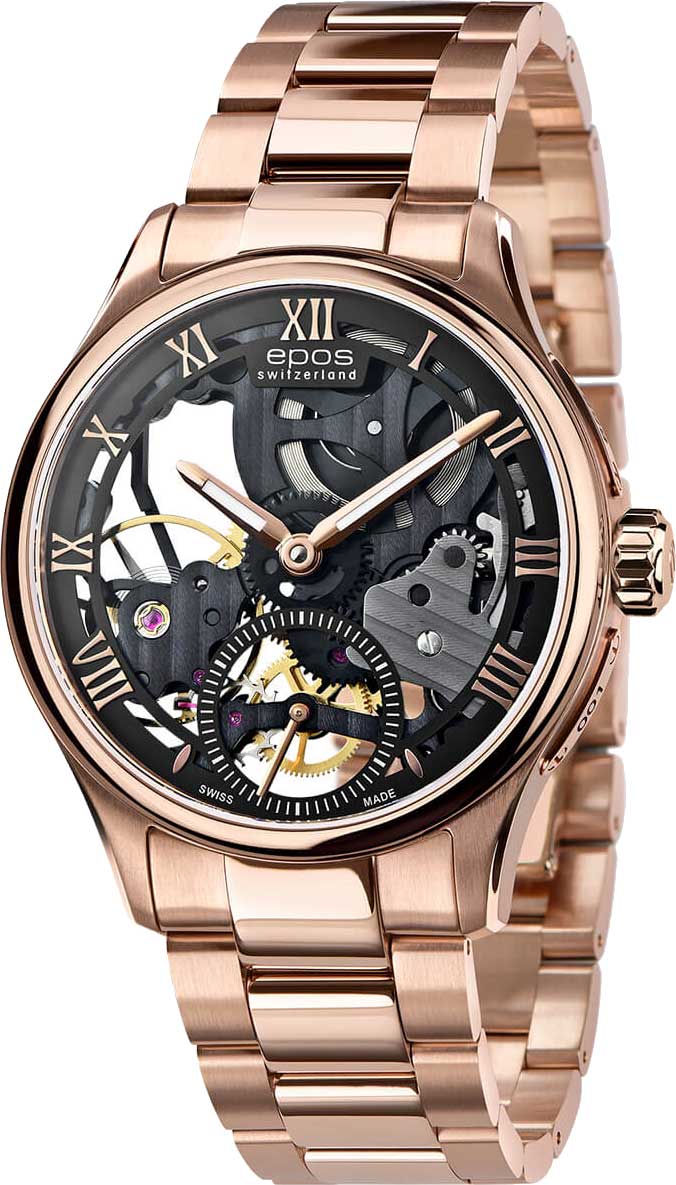 Швейцарские механические наручные часы Epos 3500.169.24.25.34