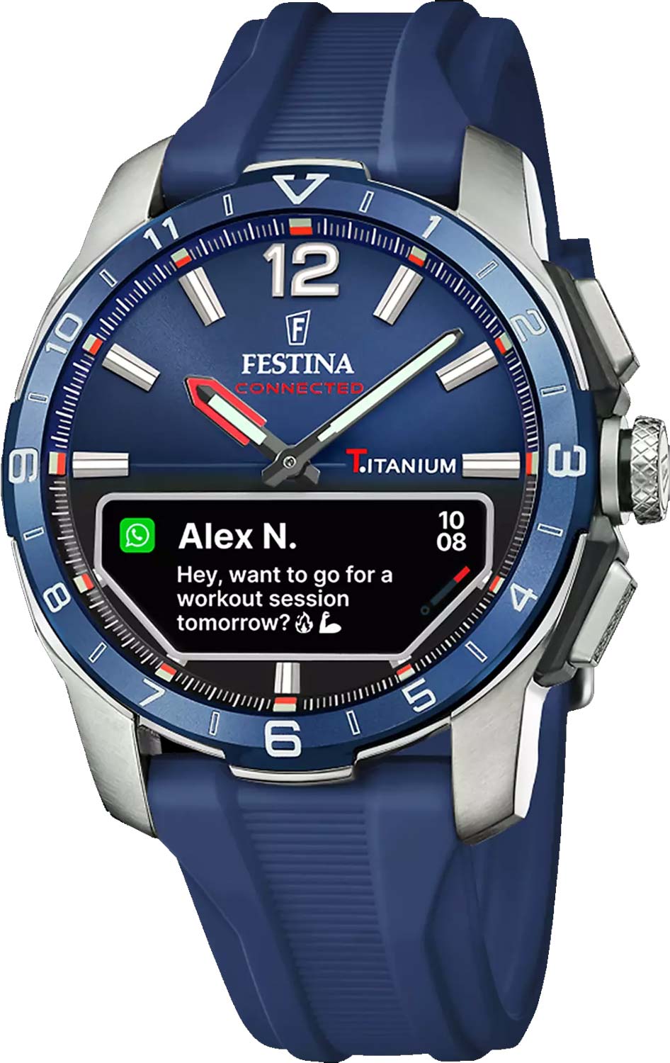 Спортивные титановые наручные часы Festina F23000/1 с хронографом