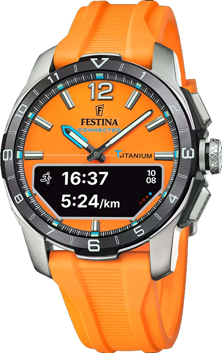Спортивные титановые наручные часы Festina F23000/7 с хронографом