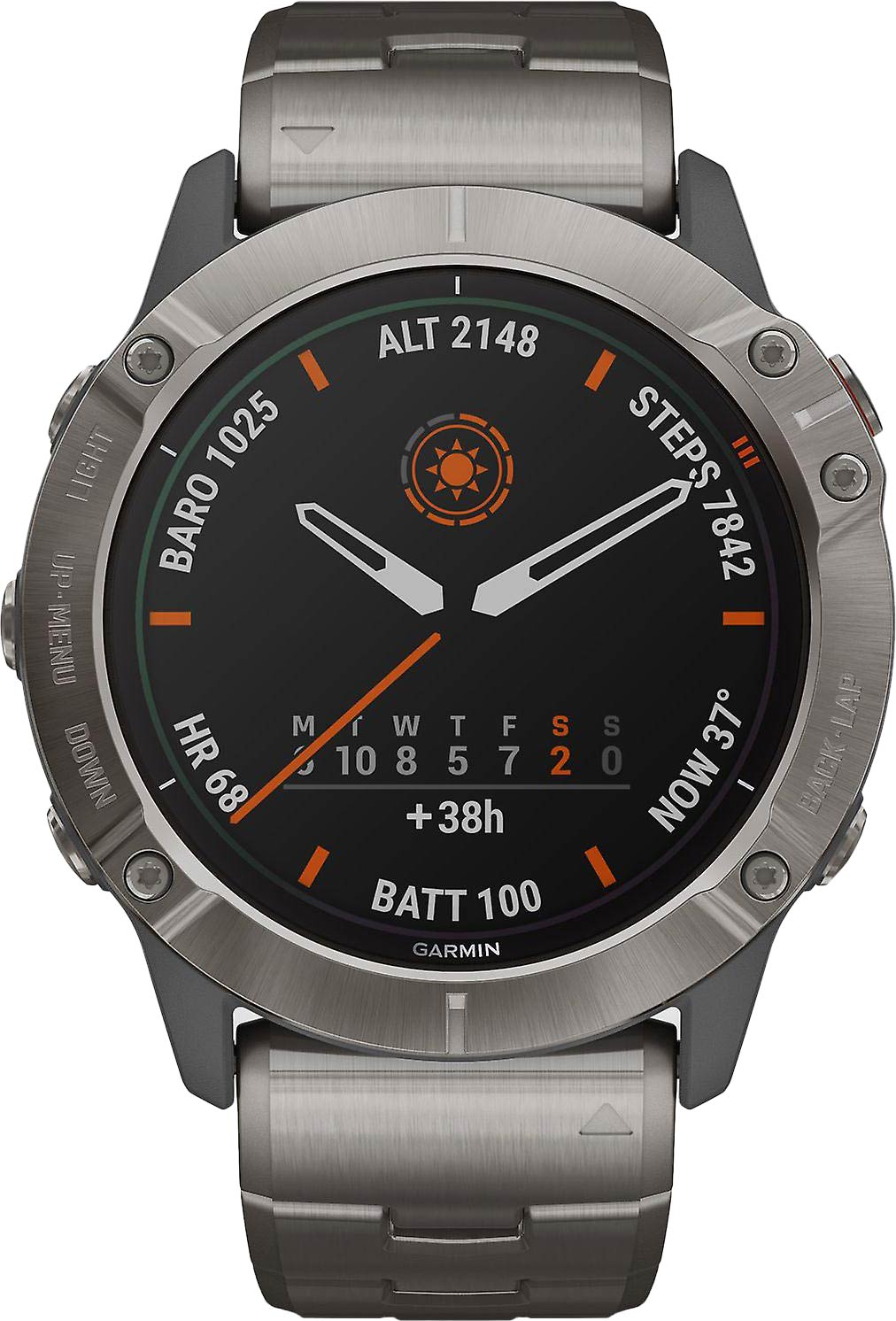 Умные часы Garmin Fenix 6X Pro Solar Titanium 010-02157-24