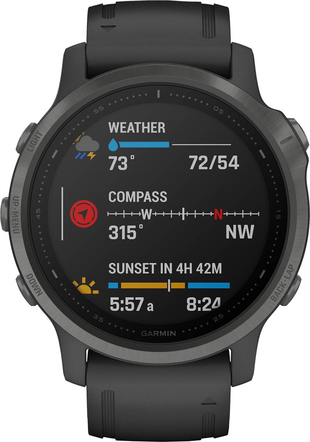 Умные часы Garmin Fenix 6S Sapphire Carbon Grey DLC GPS 010-02159-25