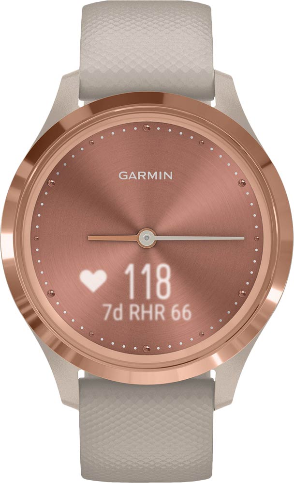 Умные часы Garmin Vivomove 3S Rose Gold Light Sand Silicone 010-02238-22