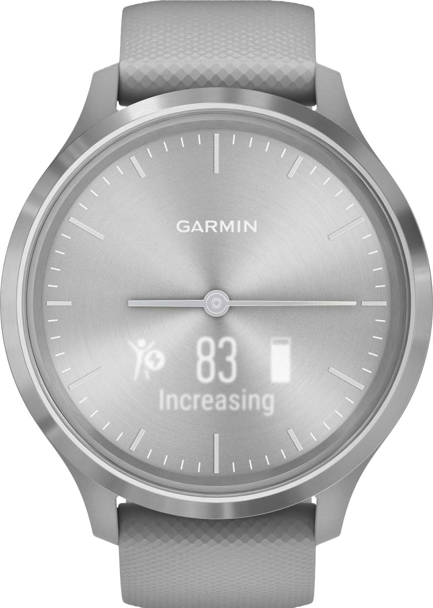 Умные часы Garmin Vivomove 3 Silver Powder Gray Silicone 010-02239-20