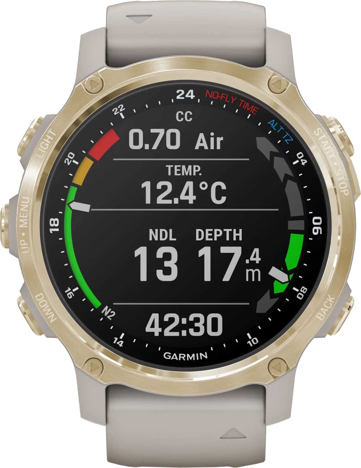   Garmin Descent Mk2s Lt Gold Dive Computer GPS 010-02403-01