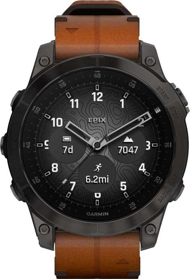  Garmin Epix Gen 2 Black Carbon Gray DLC Titanium 010-02582-30