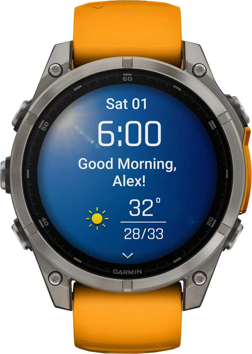 Умные часы Garmin Fenix 8 Sapphire Titan 010-02904-19