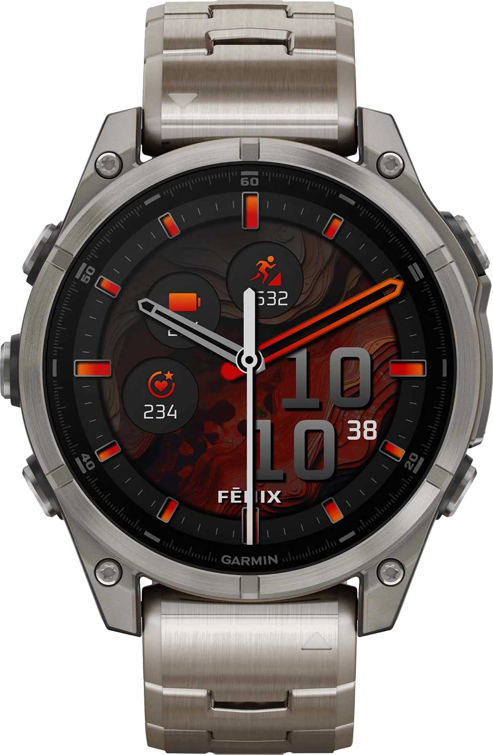 Умные часы Garmin Fenix 8 Sapphire Titan 010-02904-40