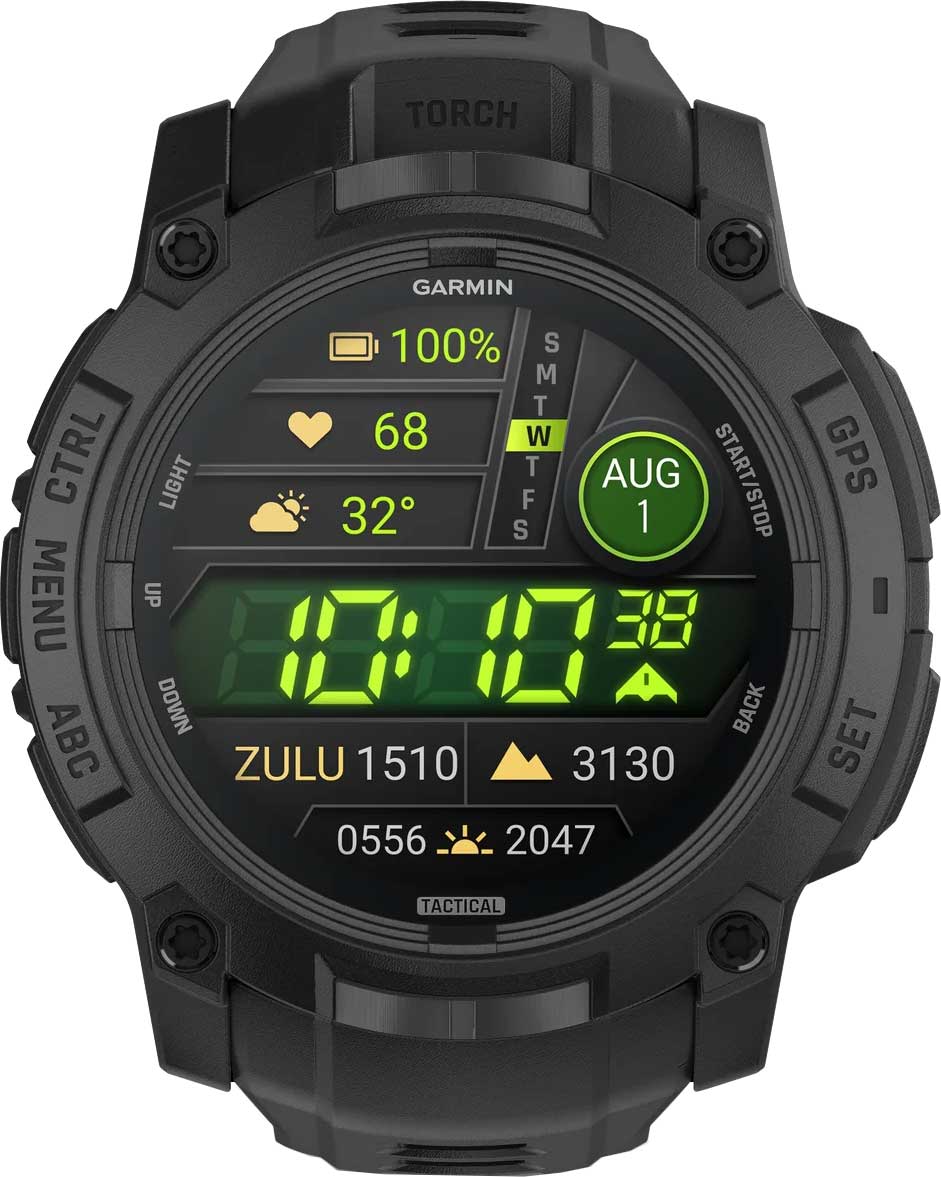 Умные часы Garmin Instinct 3 AMOLED Tactical 010-03020-50