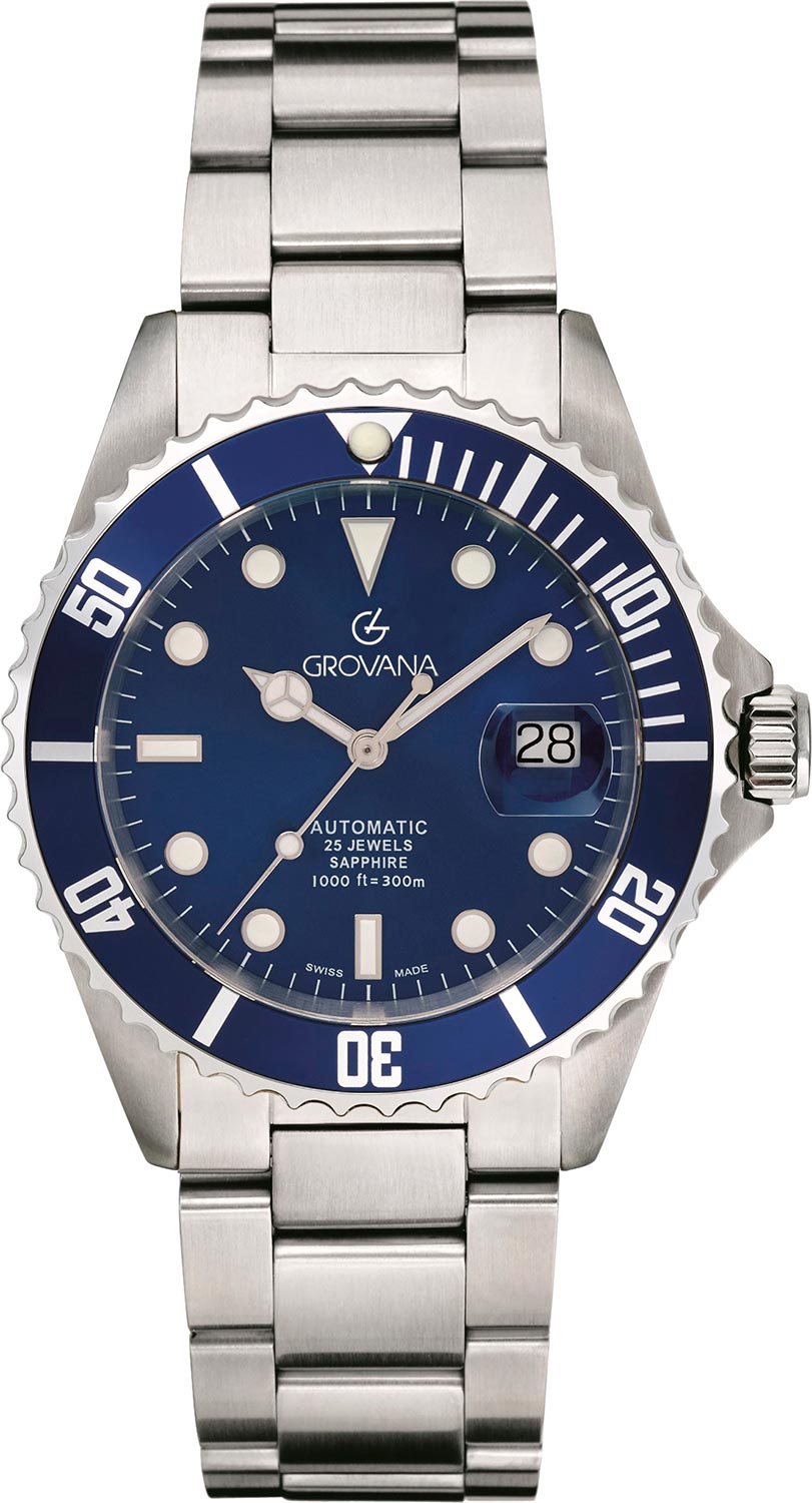 Швейцарские механические наручные часы Grovana G1571.2128