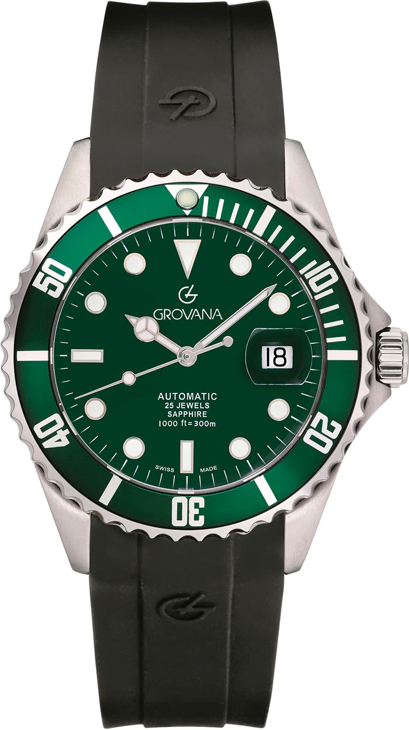 Швейцарские механические наручные часы Grovana G1571.2829