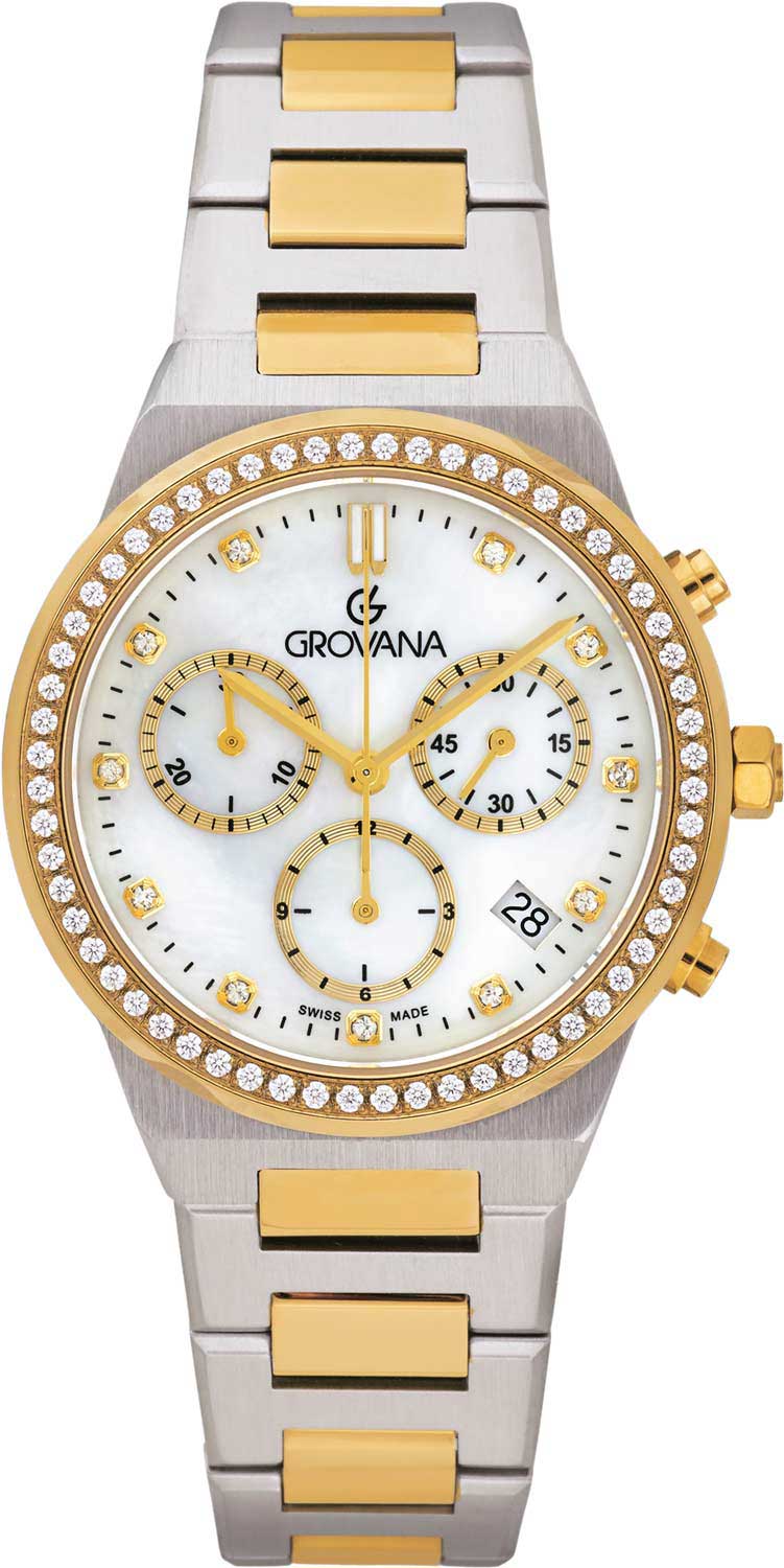 Швейцарские наручные часы Grovana G5208.9143-ucenka с хронографом