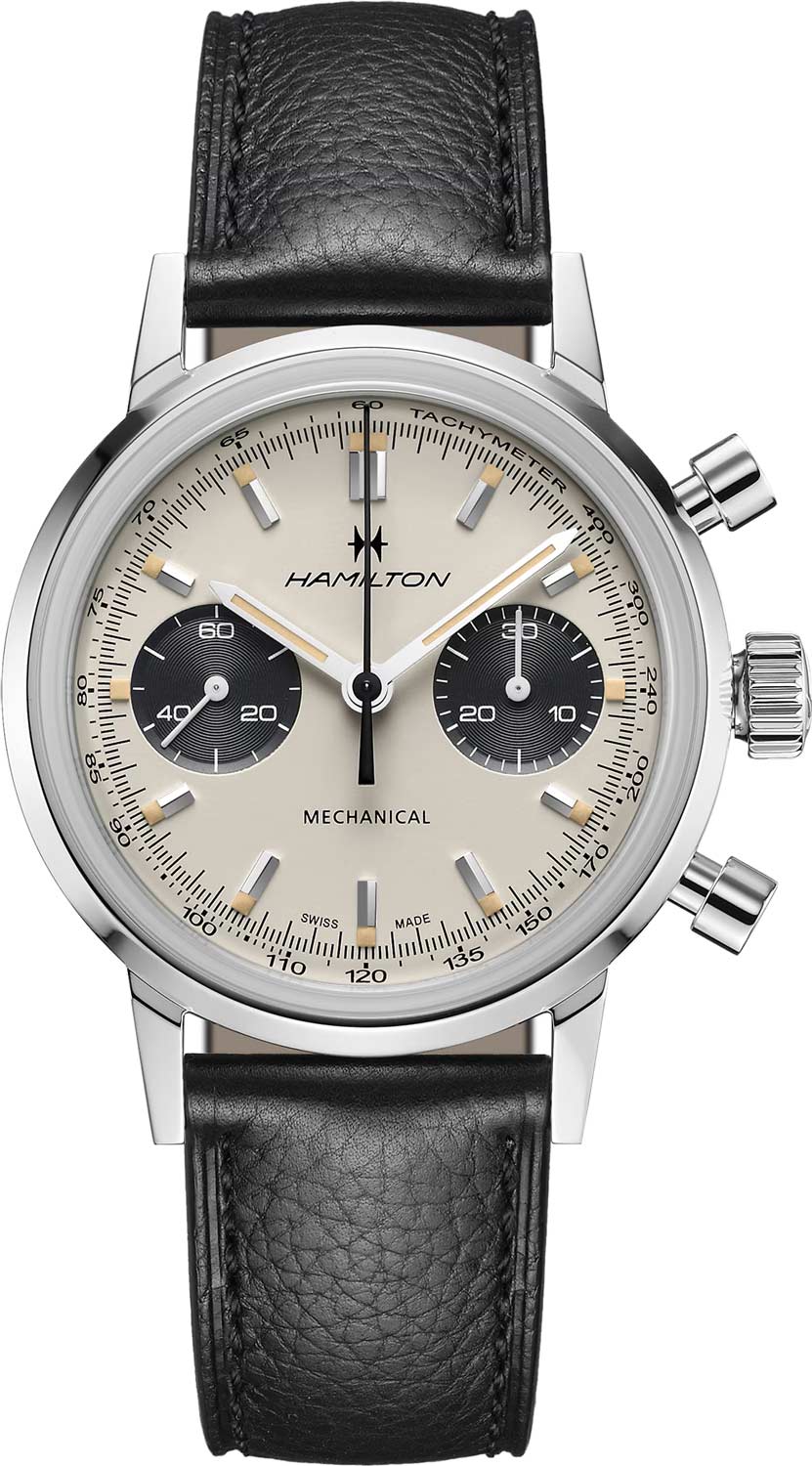Швейцарские механические наручные часы Hamilton H38429710 с хронографом