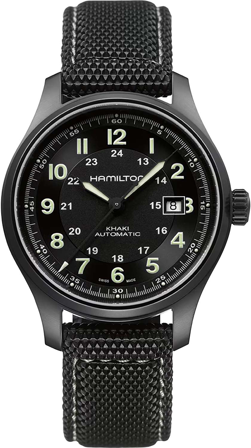 Швейцарские механические титановые наручные часы Hamilton H70575733