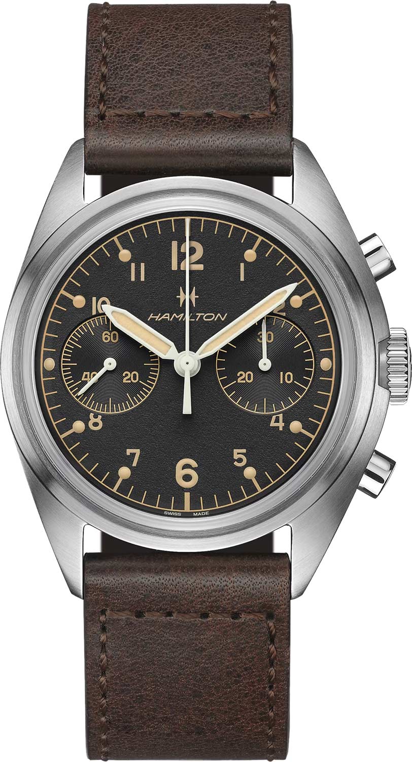 Швейцарские механические наручные часы Hamilton H76409530 с хронографом